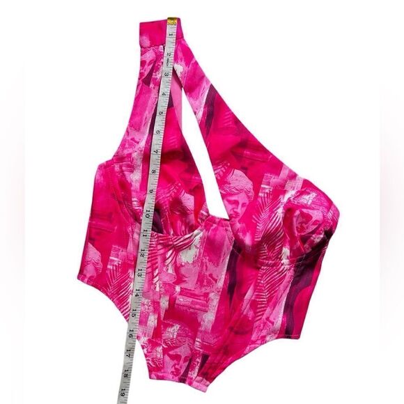 Pretty little thing ONE SHOULDER CUT OUT CORSET top hot pink size 0 - Picture 7 of 12